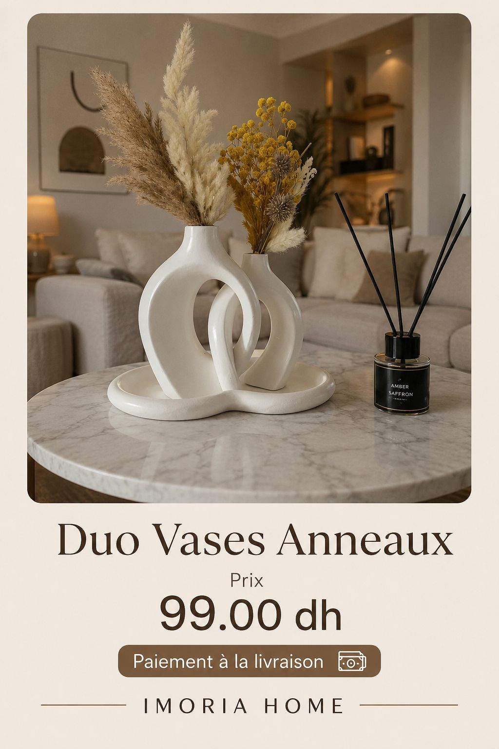 Duo Vases Anneaux